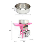 KuKoo Rosa Zuckerwattemaschine & Wagen