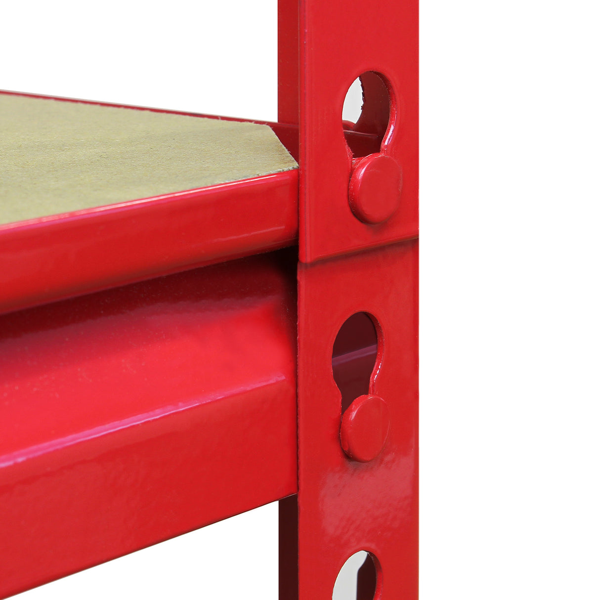 5 x Z-Rax Rot 90cm Lagerregal mit Gratis Gummihammer