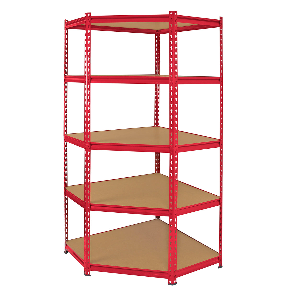 Z-Rax 4x Lagerregale & 1x Eckregal 90cm im Set - Rot