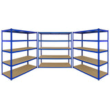 Monster Racking T-Rax 3 x extra breite Lagerregale - Blau