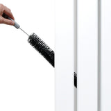 Heizkörper mit Spiegel & Chrom Thermostatventile - 1800mm x 425mm – Weiß