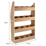 Holzregalsystem für Citroen Berlingo, 116 cm hoch, 67,5 cm breit, mit 4 Fächern für Weizen-Transporter-Auskleidung, robust und funktional
