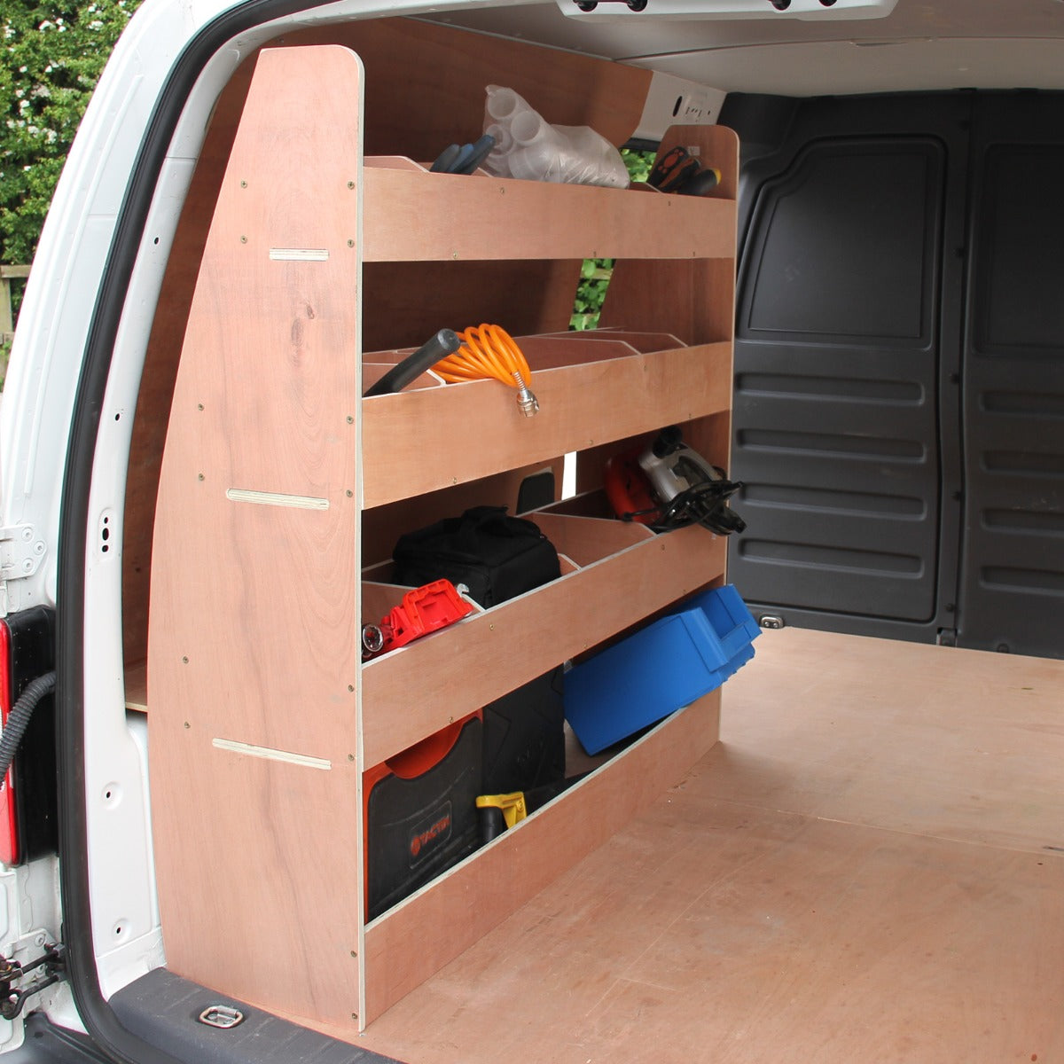 11qm Silber Grau Teppich-Verkleidung, Kleber & VW Caddy Regal im Set