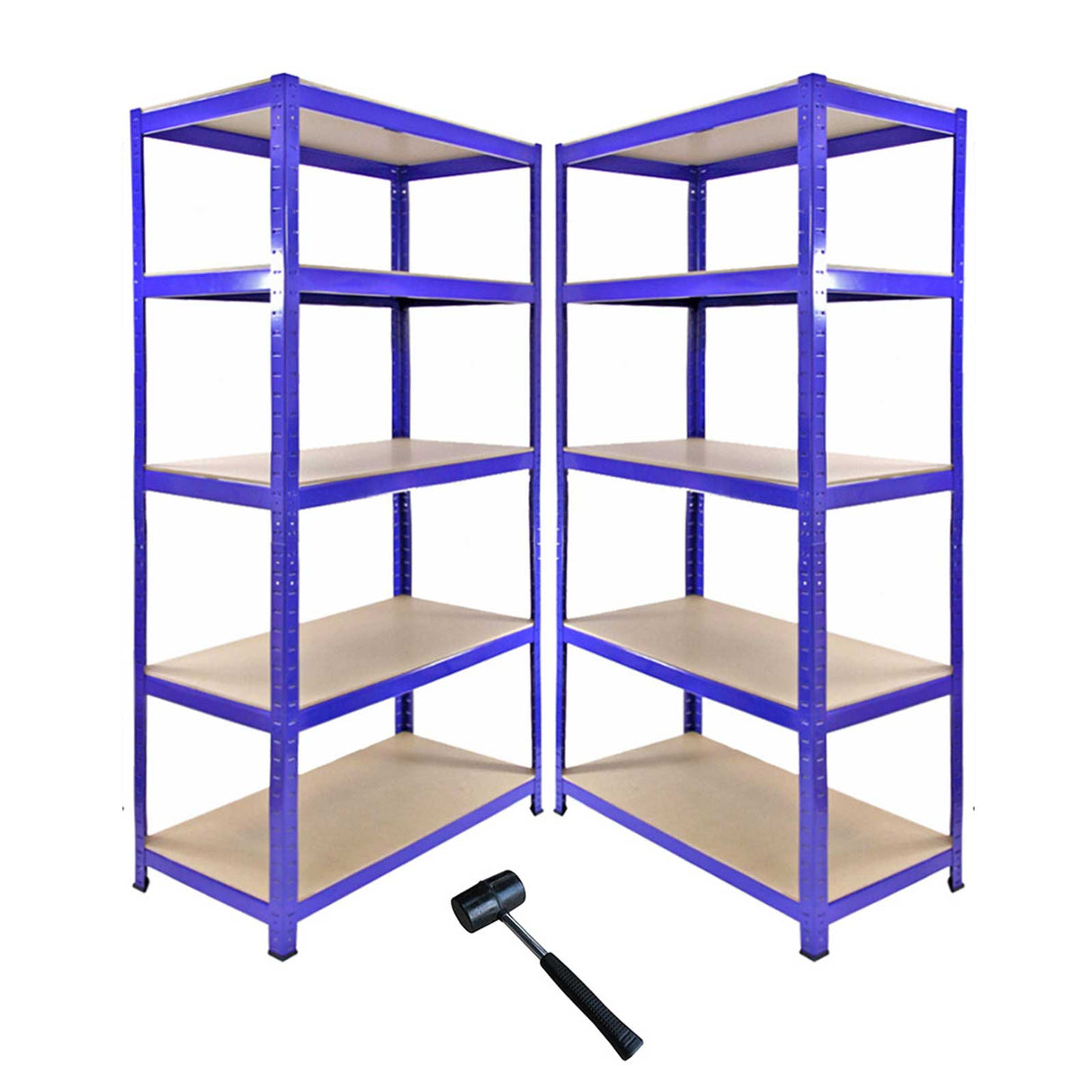 Monster Racking Sparangebot 1 x T-Rax 90cm Eckregal + 2 x T-Rax 90cm in Blau