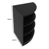 LM60 Ladentheke für Ecken – Schwarz