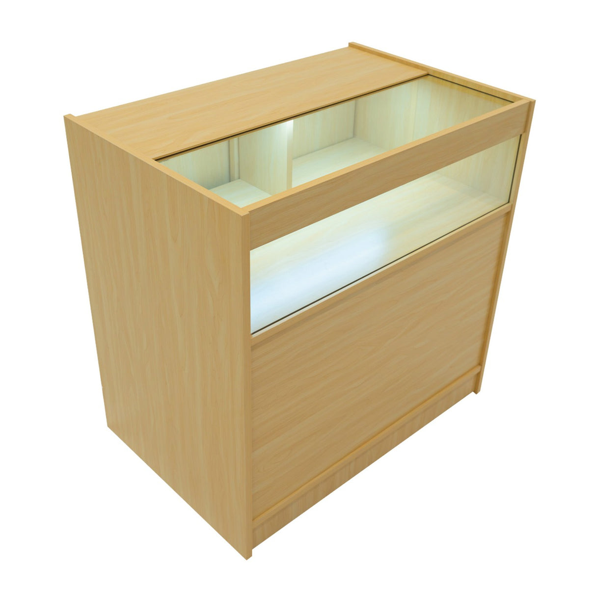 B900 LED-Ladentheke – Ahorn