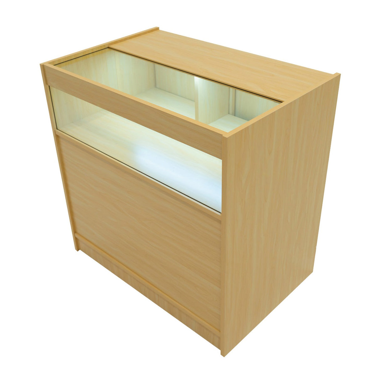 B900 LED-Ladentheke – Ahorn