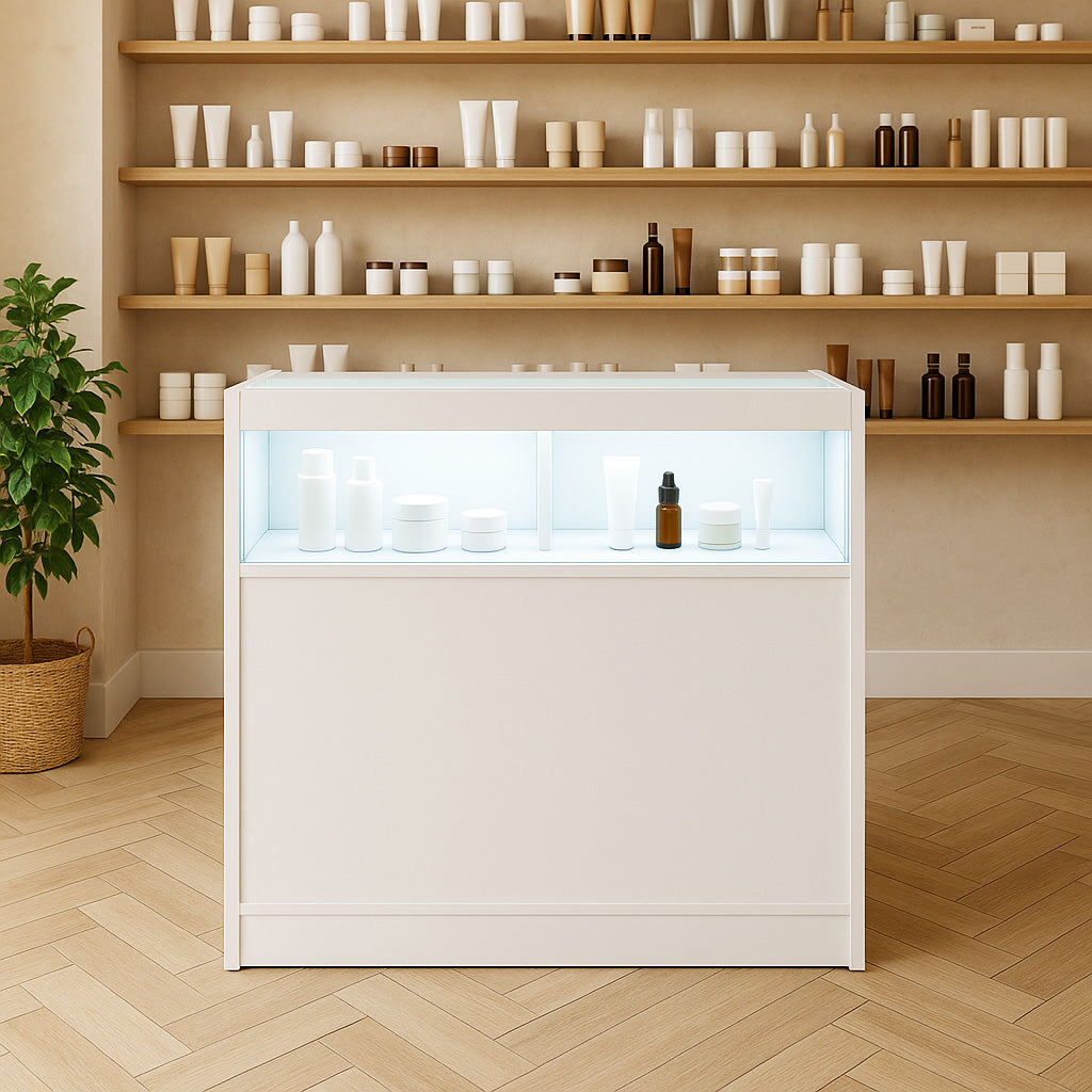 B900 LED-Ladentheke – Weiß