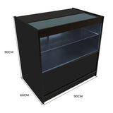 C900 LED-Ladentheke – Schwarz