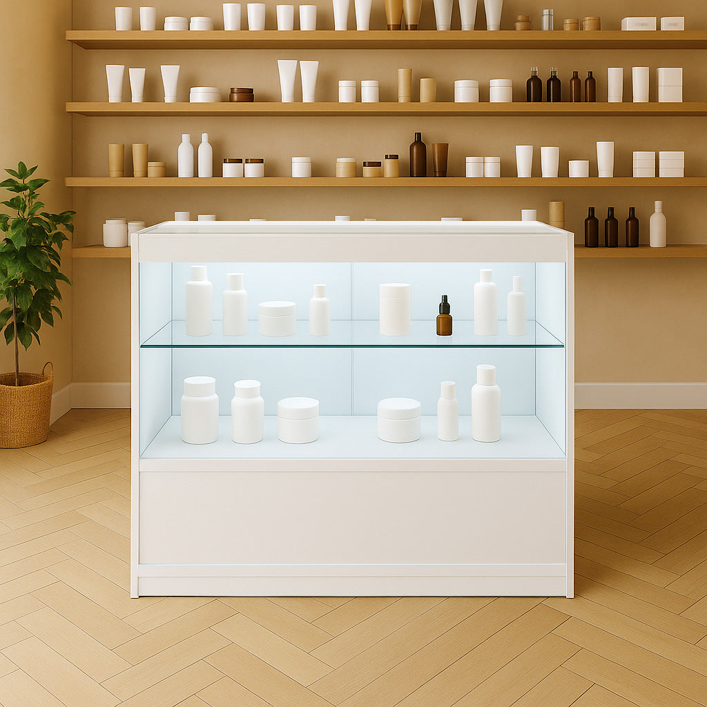 C900 LED-Ladentheke – Weiß