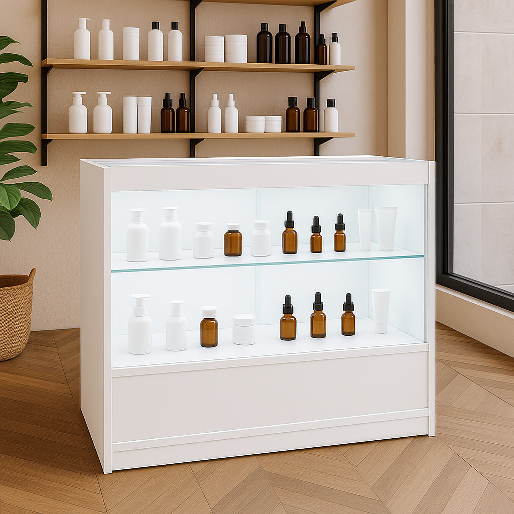 C900 LED-Ladentheke – Weiß