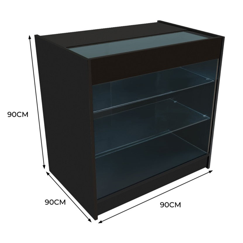 K900 LED-Ladentheke – Schwarz