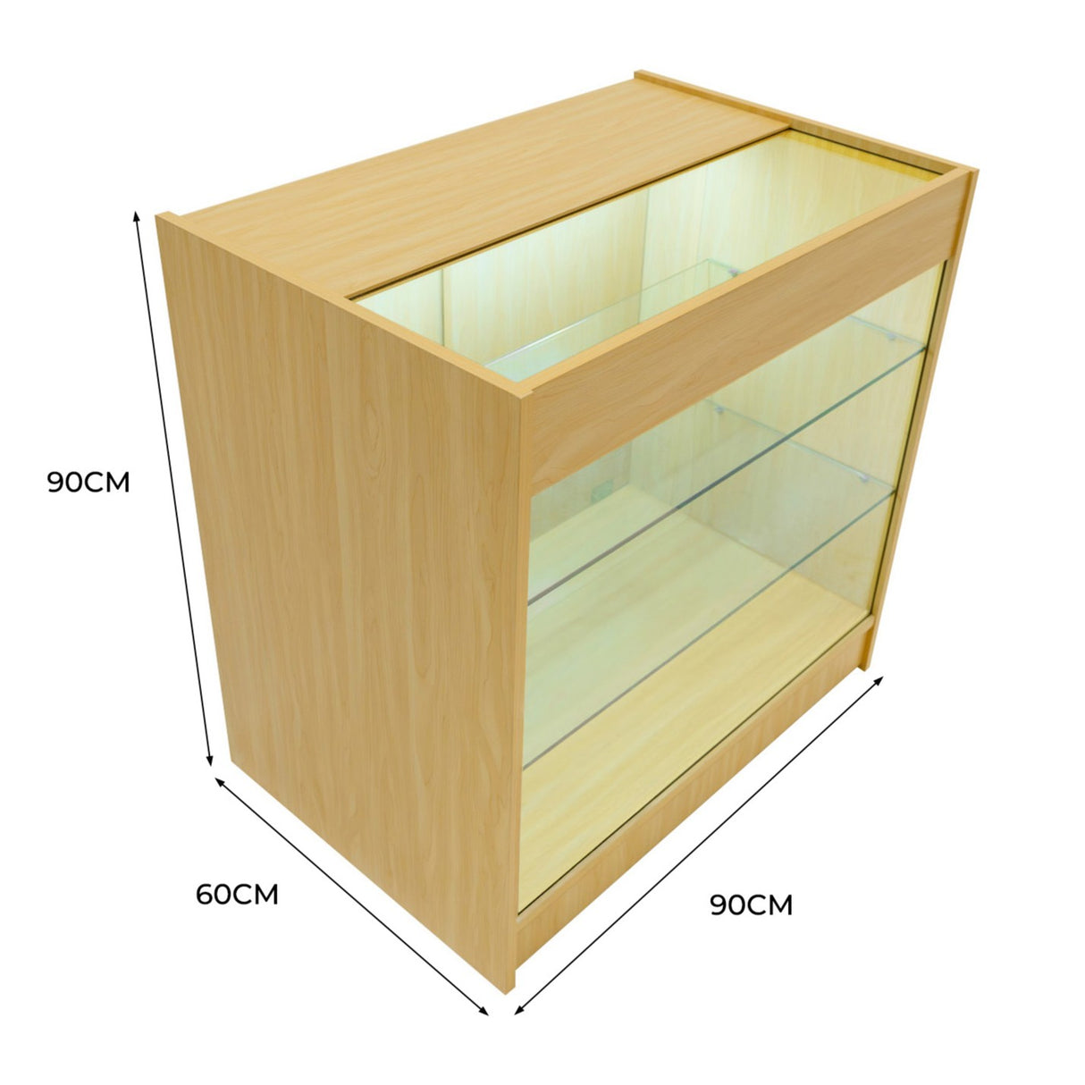 K900 LED-Ladentheke – Ahorn