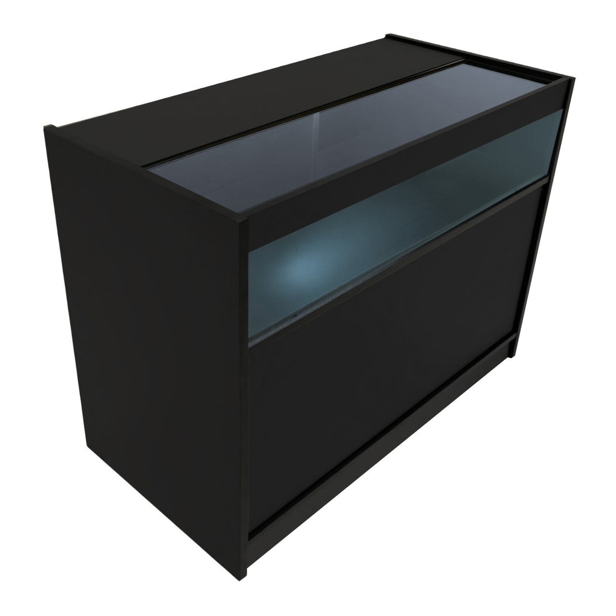 B1200 LED-Ladentheke – Schwarz