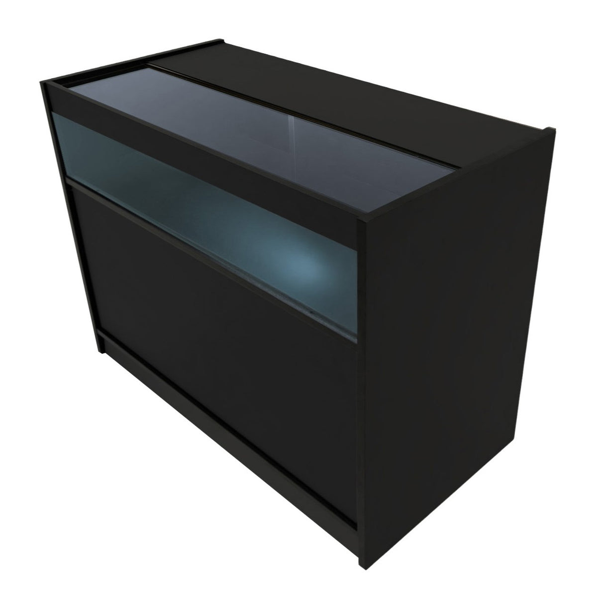 B1200 LED-Ladentheke – Schwarz