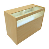 B1200 LED-Ladentheke – Ahorn
