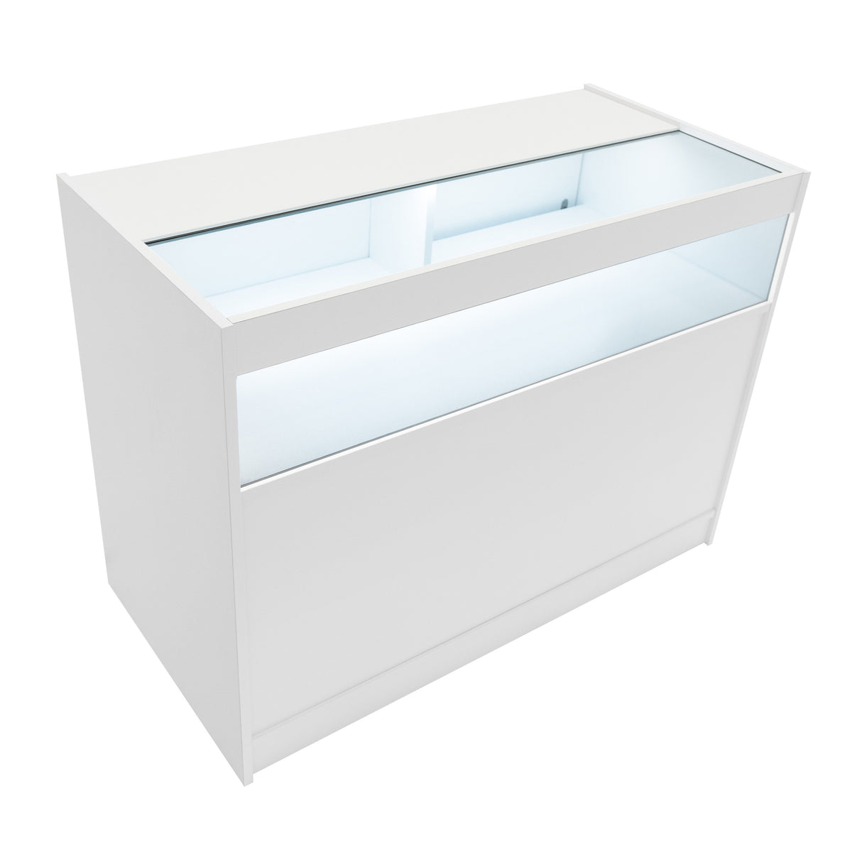 B1200 LED-Ladentheke – Weiß