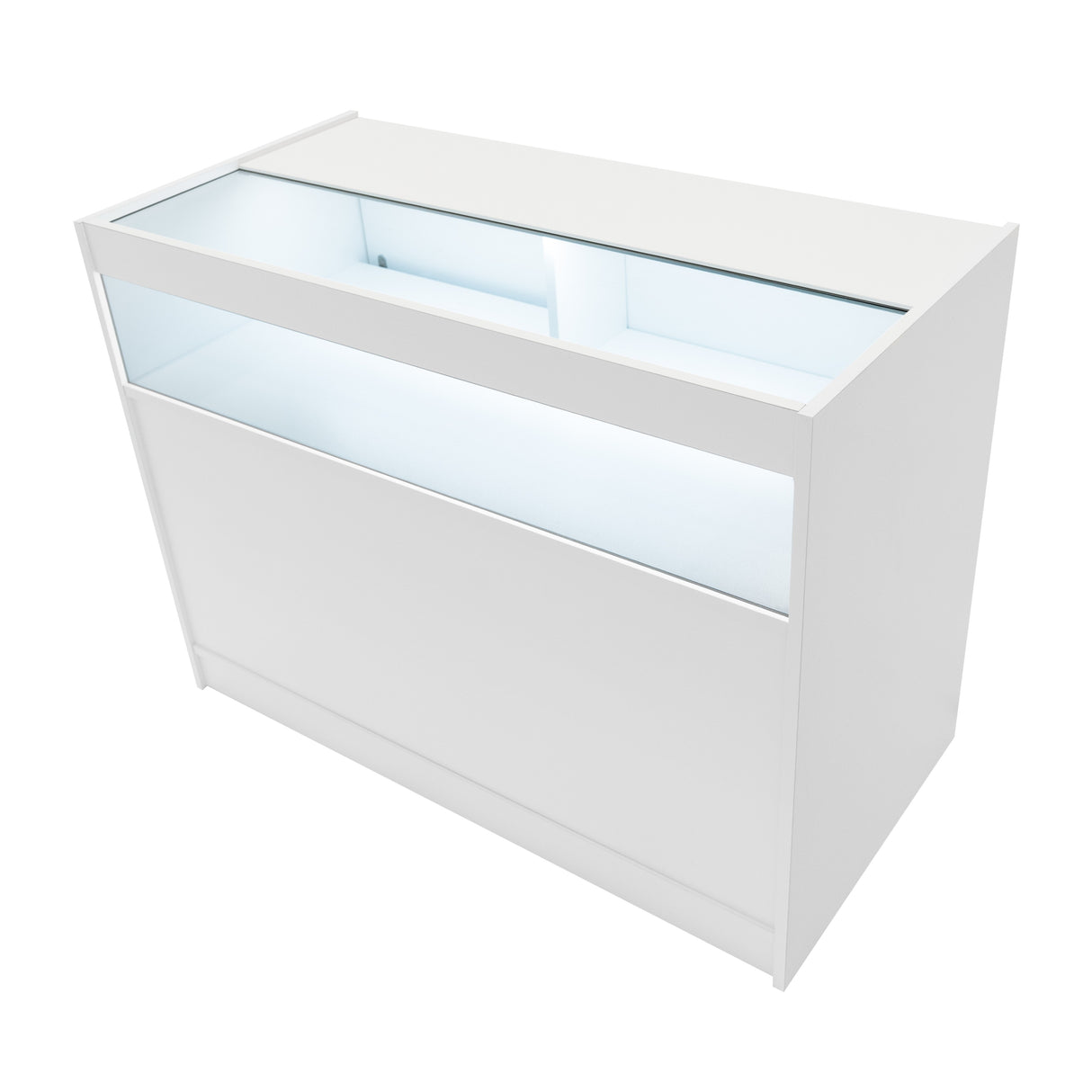 B1200 LED-Ladentheke – Weiß