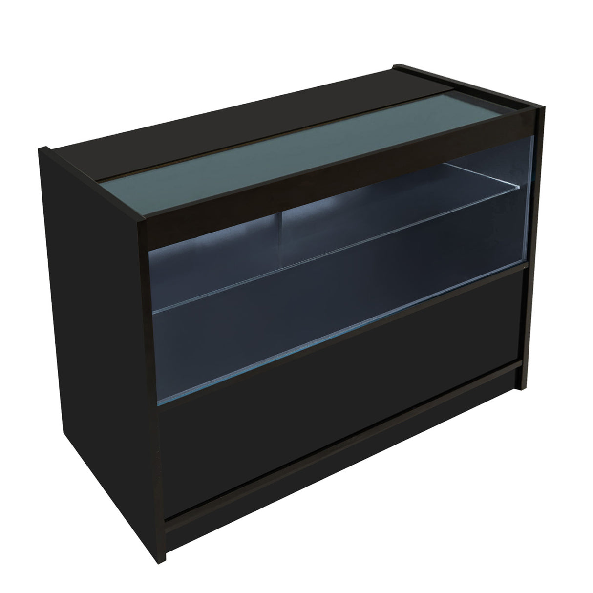 C1200 LED-Ladentheke – Schwarz