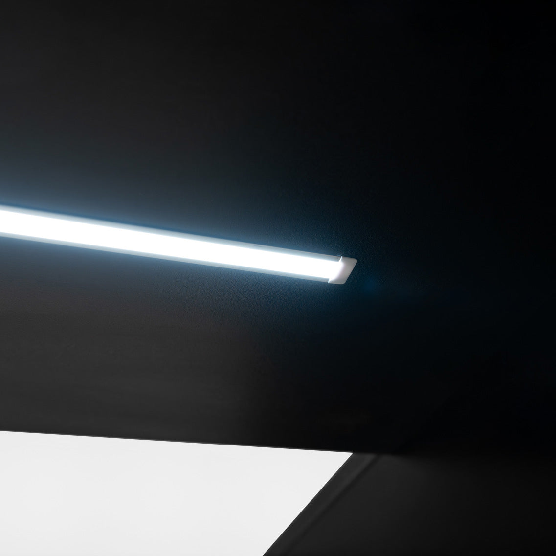 C1200 LED-Ladentheke – Schwarz