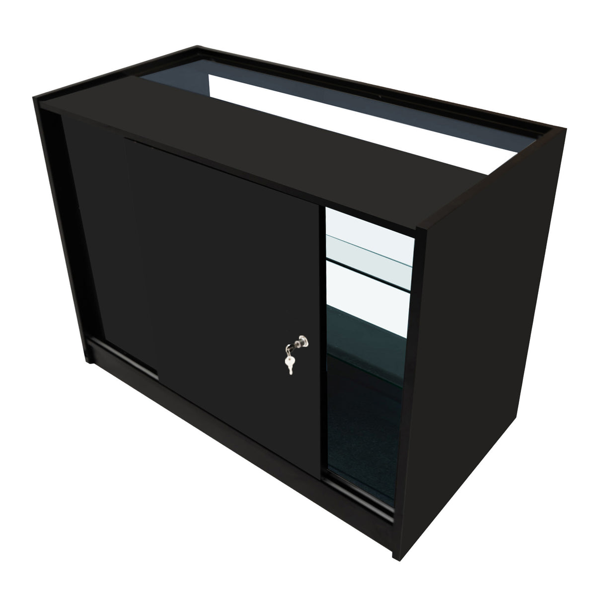 K1200 LED-Ladentheke – Schwarz