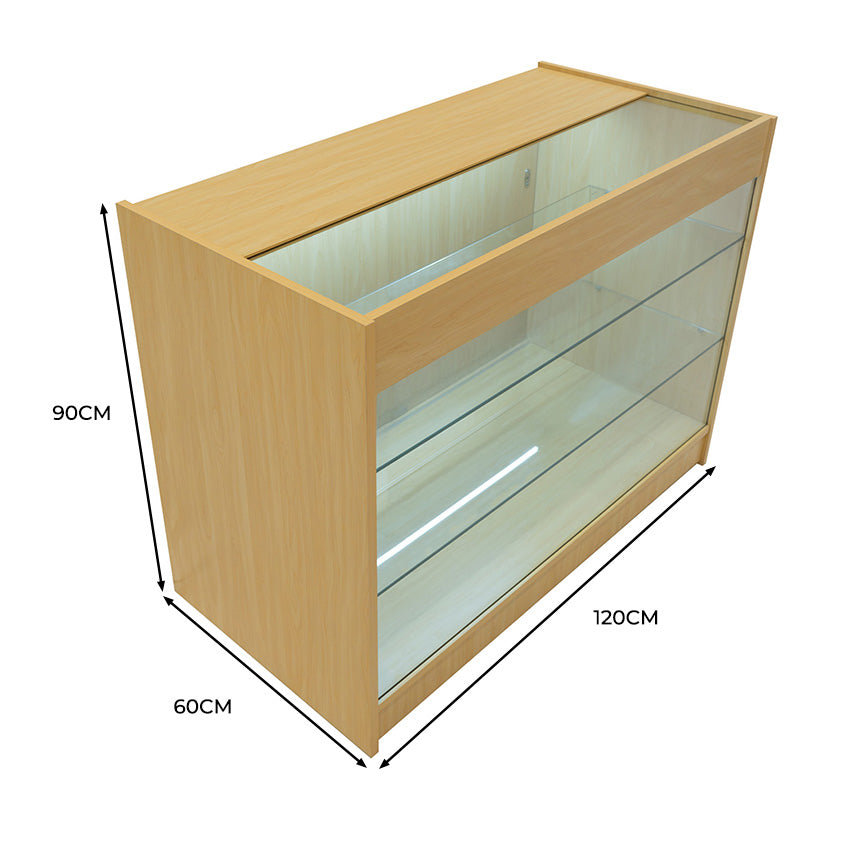 K1200 LED-Ladentheke – Ahorn