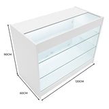 K1200 LED-Ladentheke – Weiß