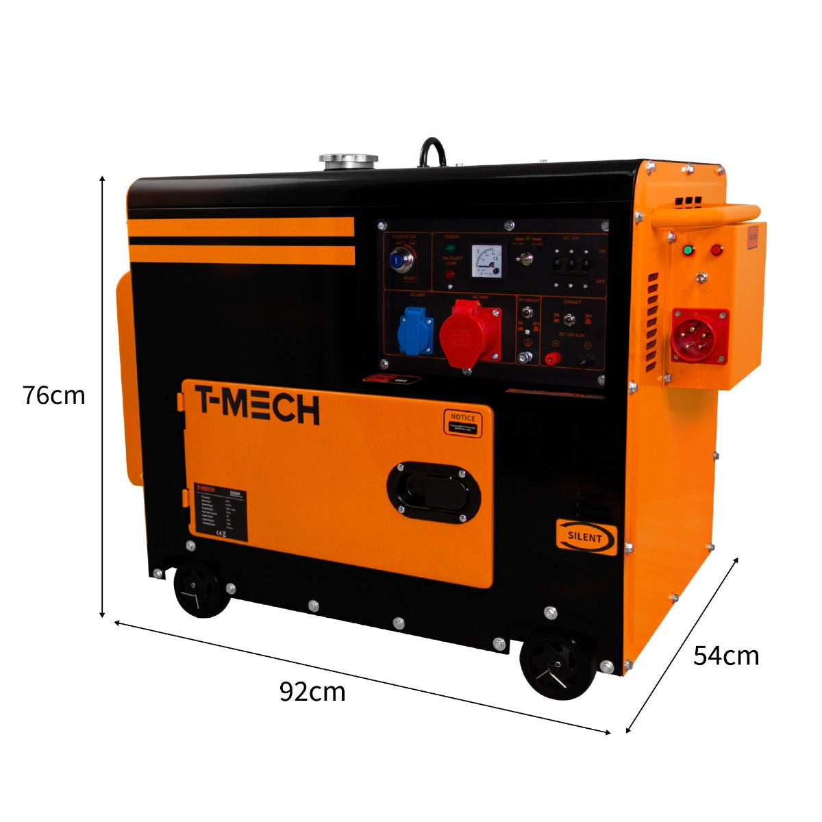 T-Mech Diesel Generator Stromerzeuger Dreiphasig 400V - Geräuschlos
