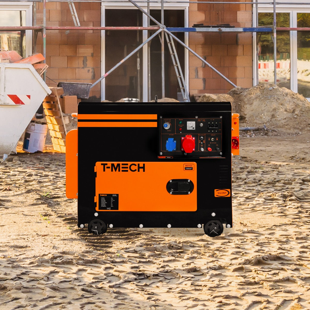 T-Mech Diesel Generator Stromerzeuger Dreiphasig 400V - Geräuschlos