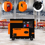 T-Mech Diesel Generator Stromerzeuger Dreiphasig 400V - Geräuschlos