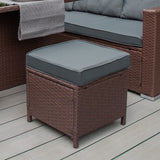 Polyrattan Gartenmöbel Set - Schwarz