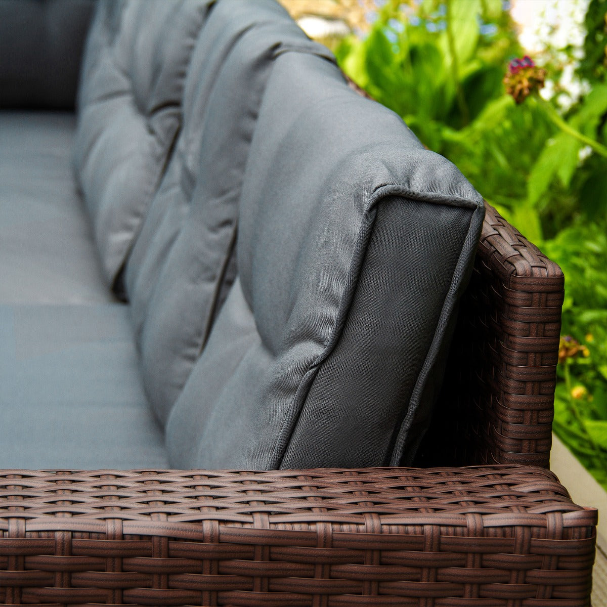 Polyrattan Gartenmöbel Set - Braun