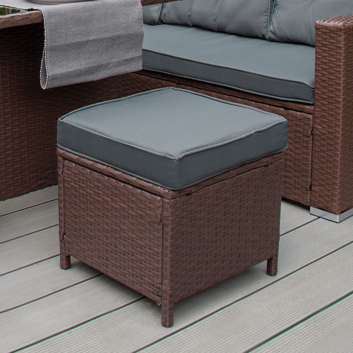 Polyrattan Gartenmöbel Set - Braun