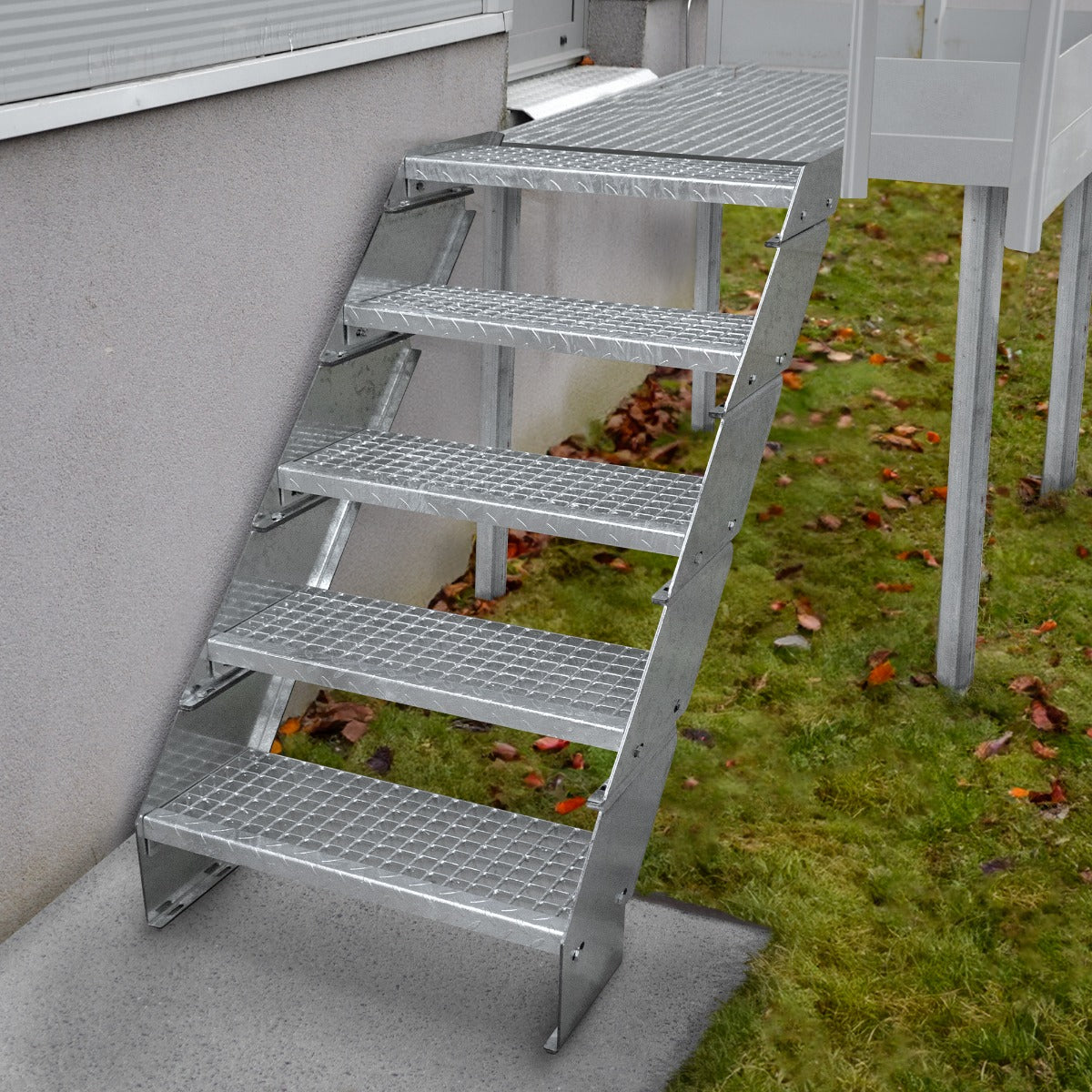 Zusätzlicher Verzinkter Stahl Stufen – 900mm breit