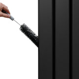 Heizkörper mit Spiegel - 1800mm x 425mm - Schwarz