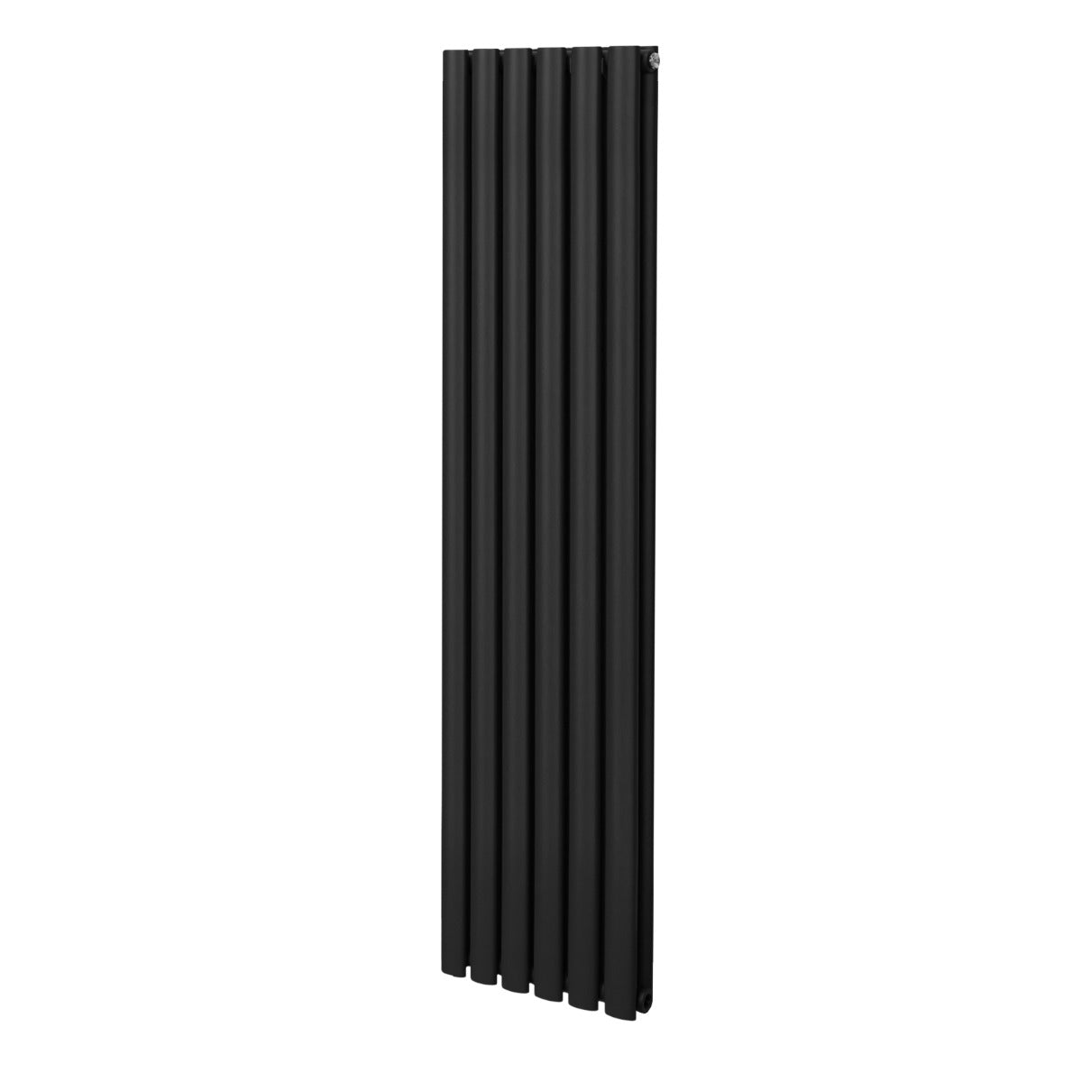 Oval Röhrenheizkörper - 1600mm x 360mm - Schwarz