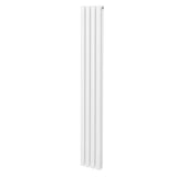 Oval Röhrenheizkörper - 1800mm x 240mm - Weiß