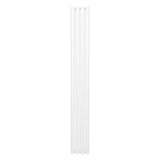 Oval Röhrenheizkörper - 1800mm x 240mm - Weiß