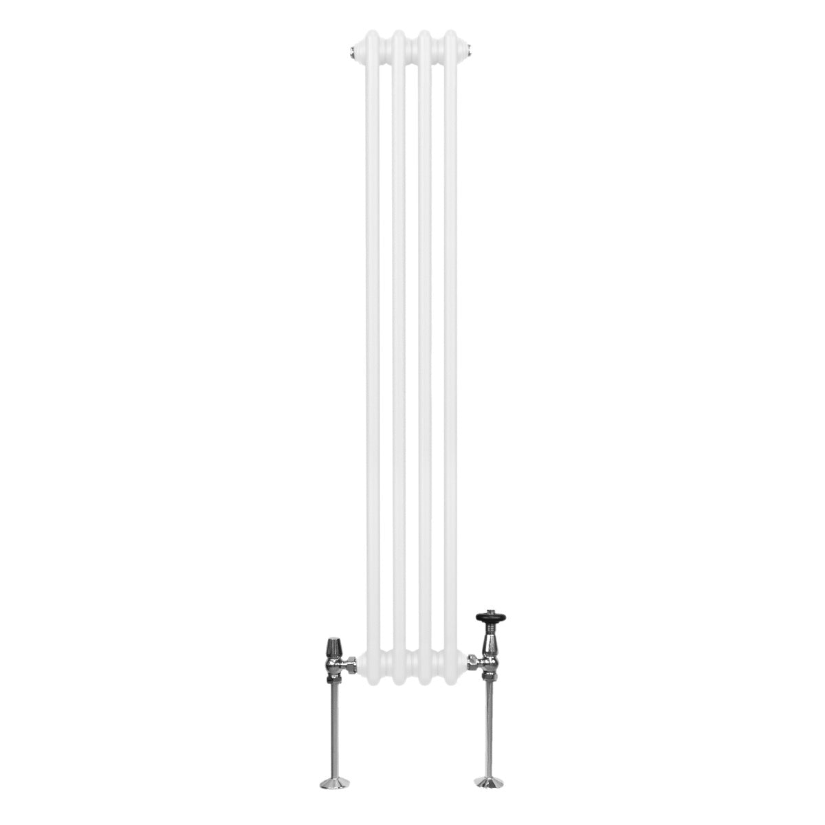 Traditioneller 2-Spalten-Heizkörper - 1500 x 202 mm - Weiß