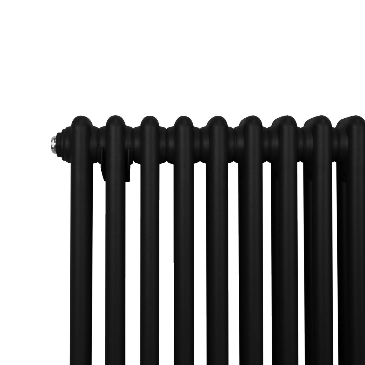 Traditioneller 2-Spalten-Heizkörper - 1500 x 202 mm - Schwarz