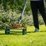 T-Mech Rasenrakel 50cm und rollender Rasenlüfter – Orange