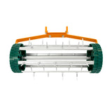 T-Mech Rasenrakel 50cm und rollender Rasenlüfter – Orange
