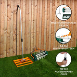 T-Mech Rasenrakel 50cm und rollender Rasenlüfter – Orange