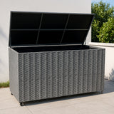 Rattan Kissenbox 700L - Grau