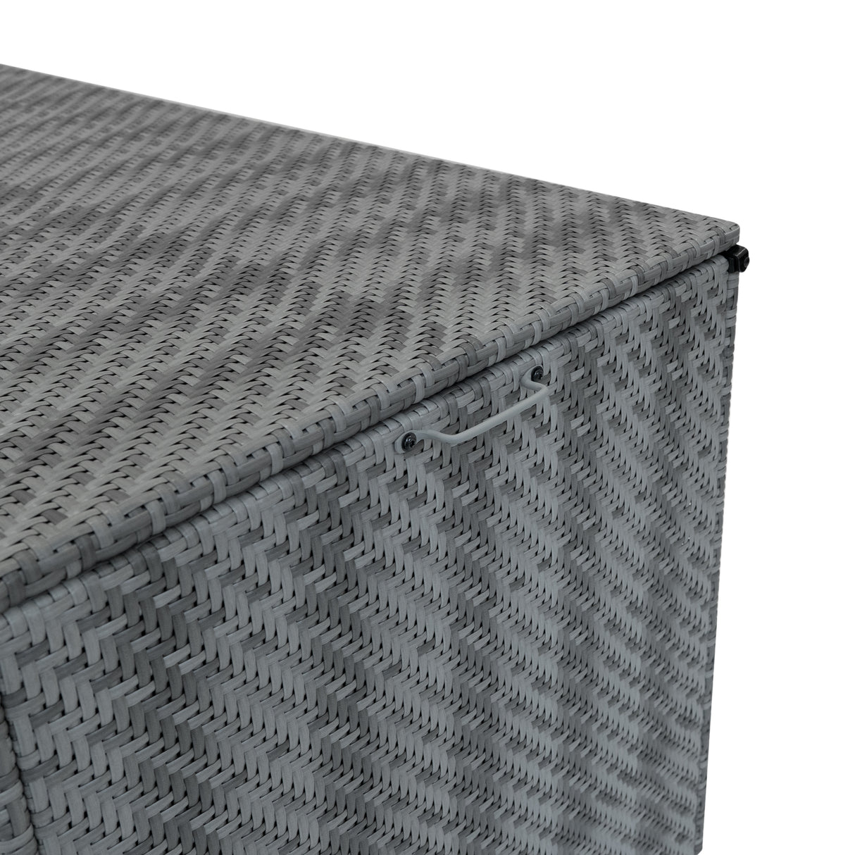 Rattan Kissenbox 700L - Grau