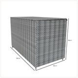 Rattan Kissenbox 996L - Grau
