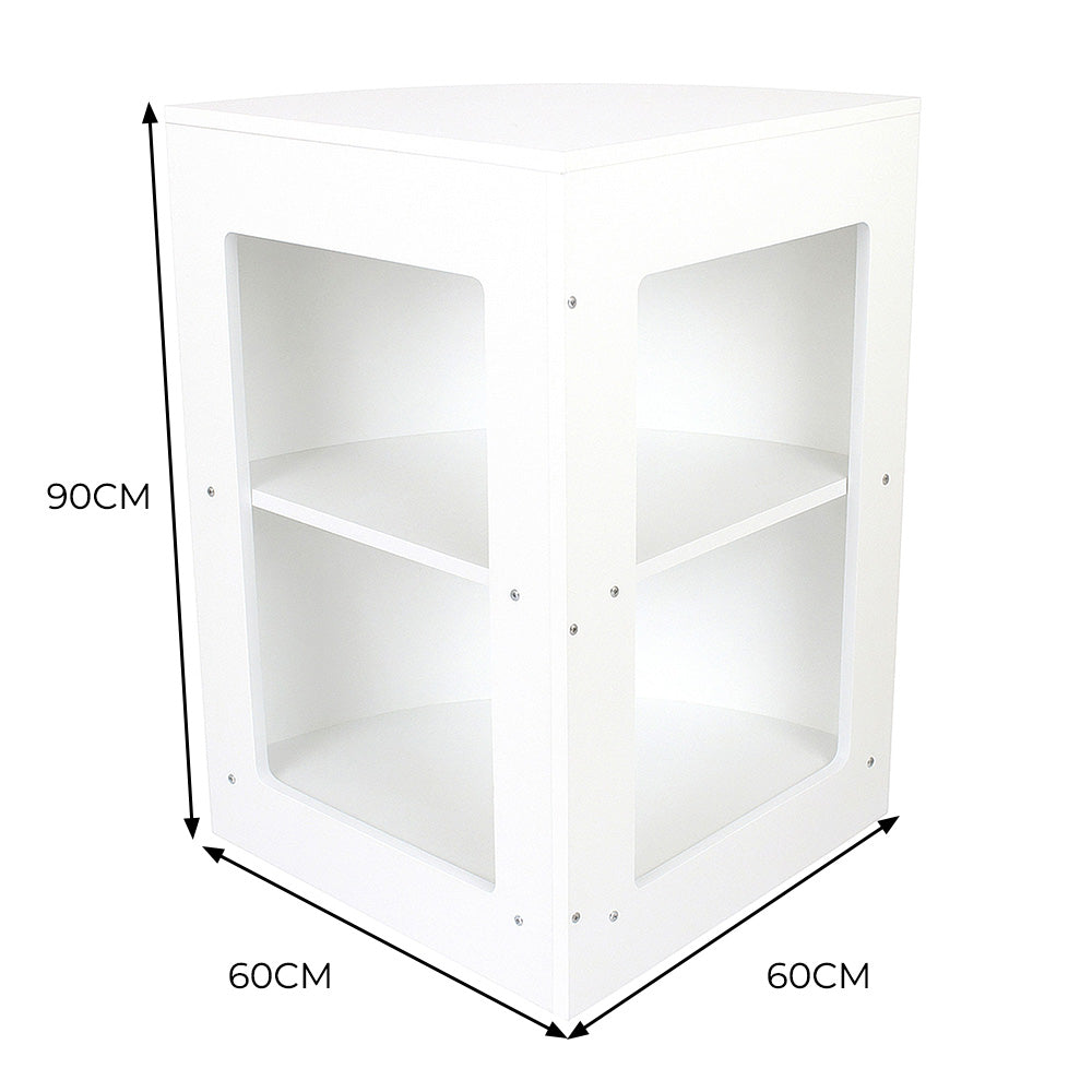 Eckiger Ladentresen CM60 – Weiß