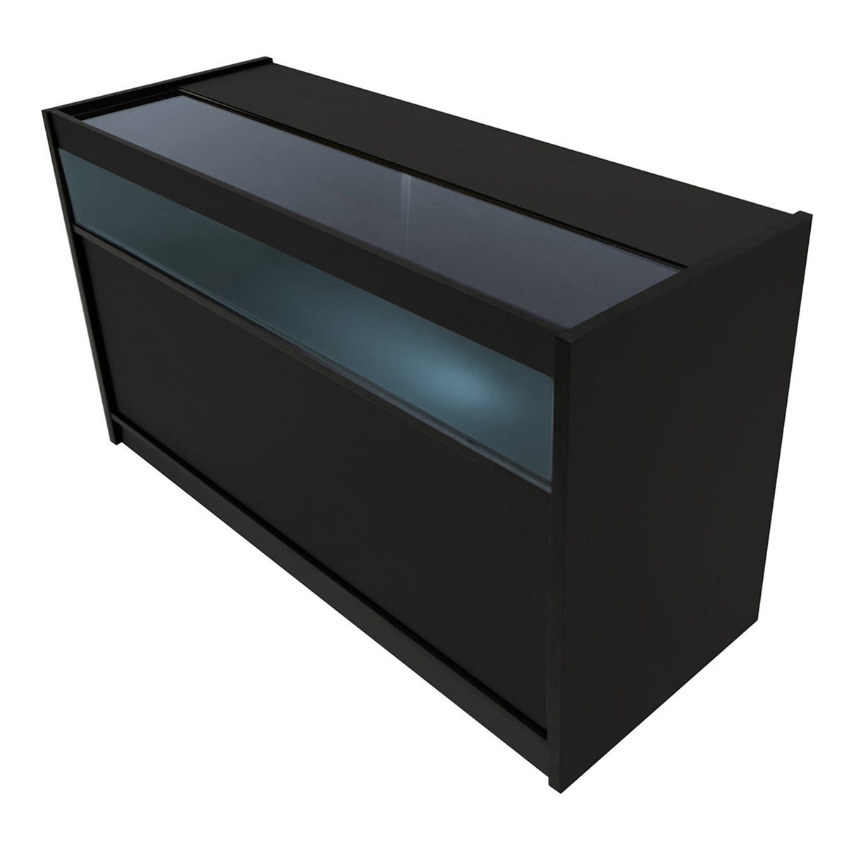 B1500 LED-Ladentheke – Schwarz