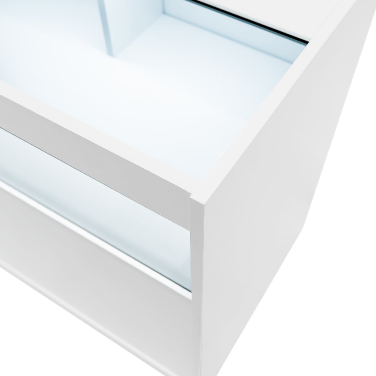 B1500 LED-Ladentheke – Weiß
