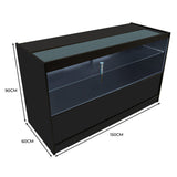 C1500 LED-Ladentheke – Schwarz